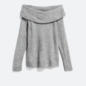*NEW* Sophie Rue Gray Off-the-Shoulder Sweater